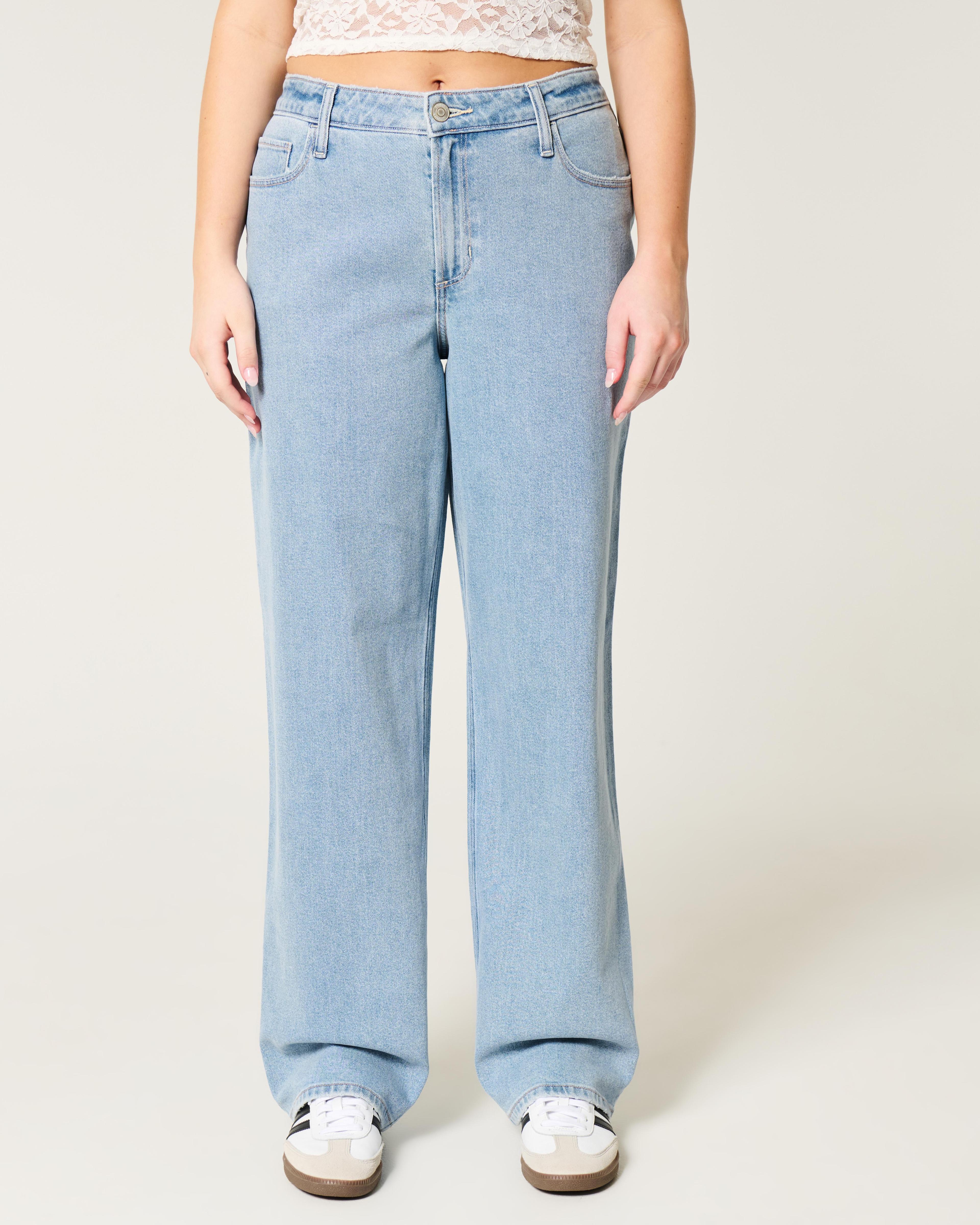 High-Rise Medium Wash Dad Jeans Product Image