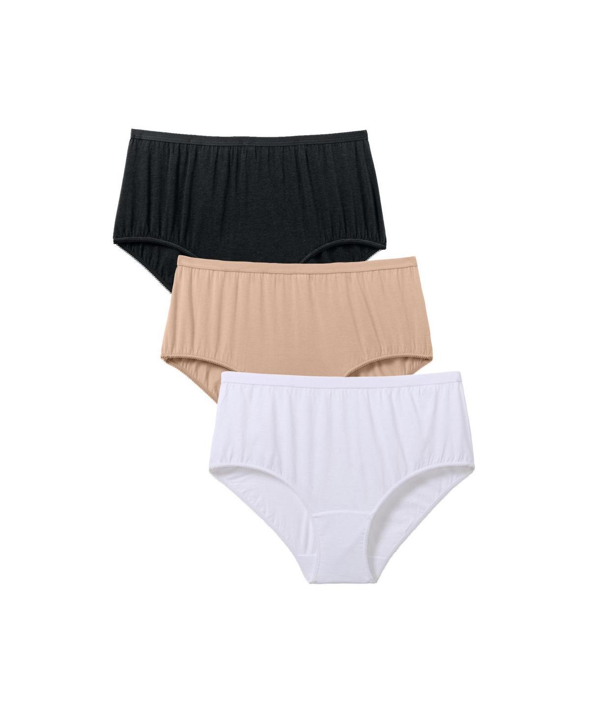 Comfort Choice Womens 3-Pack Odor Control Brief Product Image