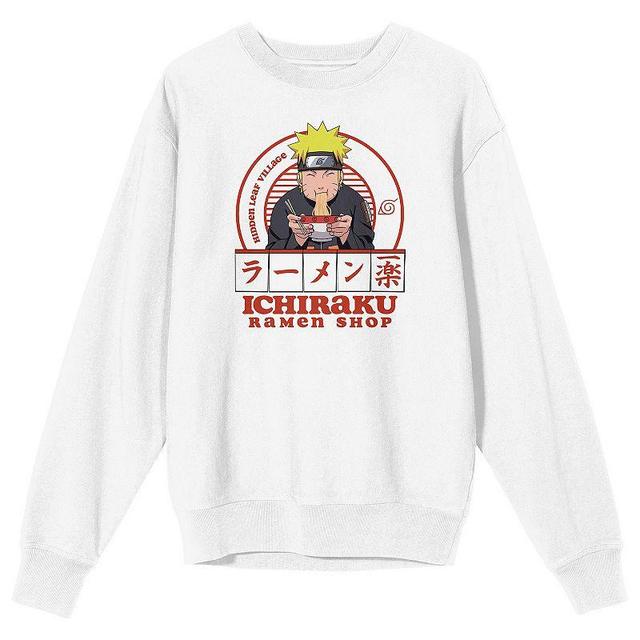 Mens Naruto Shippuden Ichiraku Ramen Long Sleeve Graphic Tee White Product Image