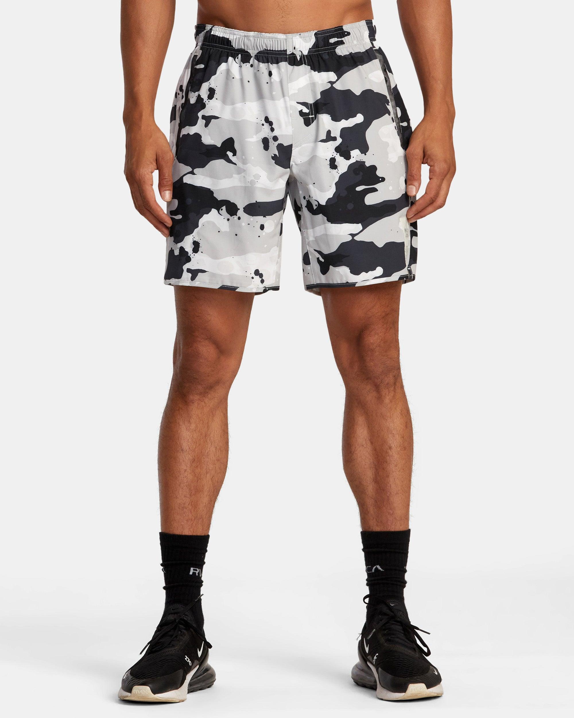 Bedwin x Stash 17" Elastic Waist Walkshorts - Black/White Product Image