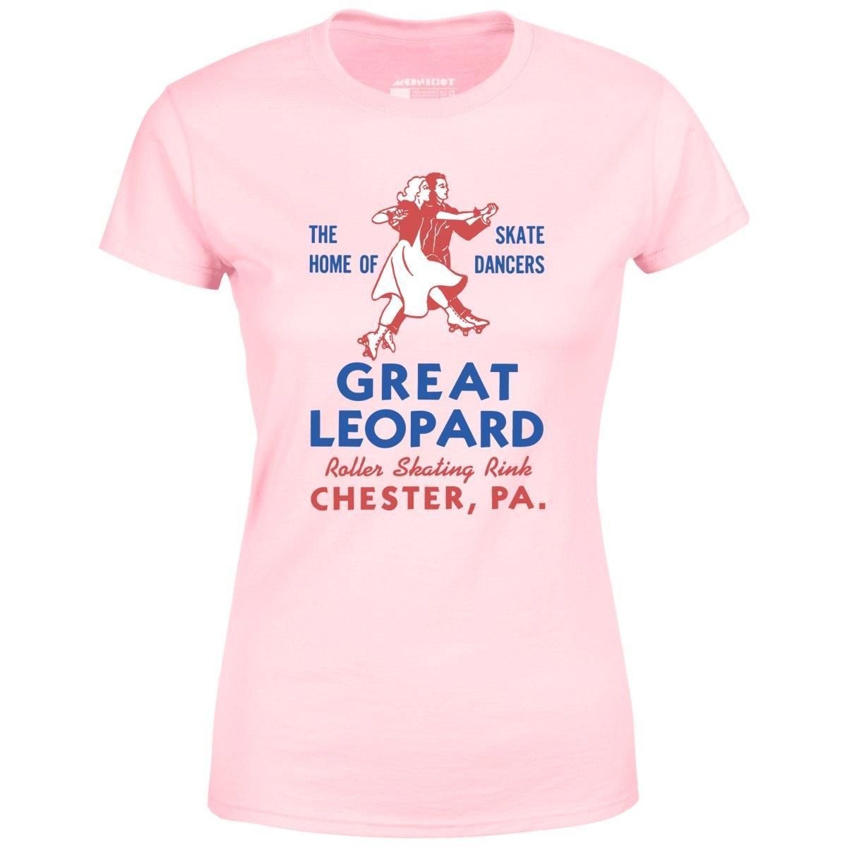 Great Leopard Roller Skating Rink - Chester, PA - Vintage Roller Rink - Women's T-Shirt Female Product Image