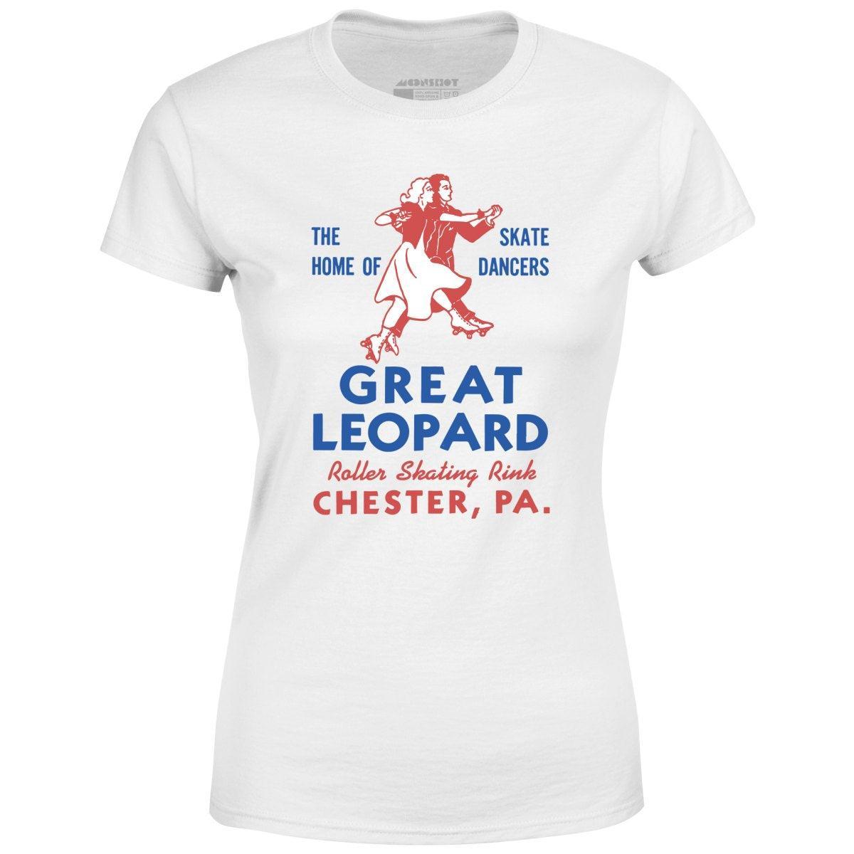 Great Leopard Roller Skating Rink - Chester, PA - Vintage Roller Rink - Women's T-Shirt Female Product Image