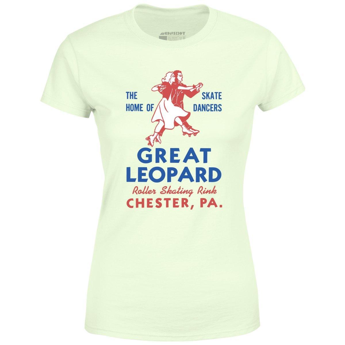 Great Leopard Roller Skating Rink - Chester, PA - Vintage Roller Rink - Women's T-Shirt Female Product Image