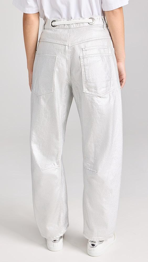 Free People Moxie Metallic Low Slung Jeans | Shopbop Product Image