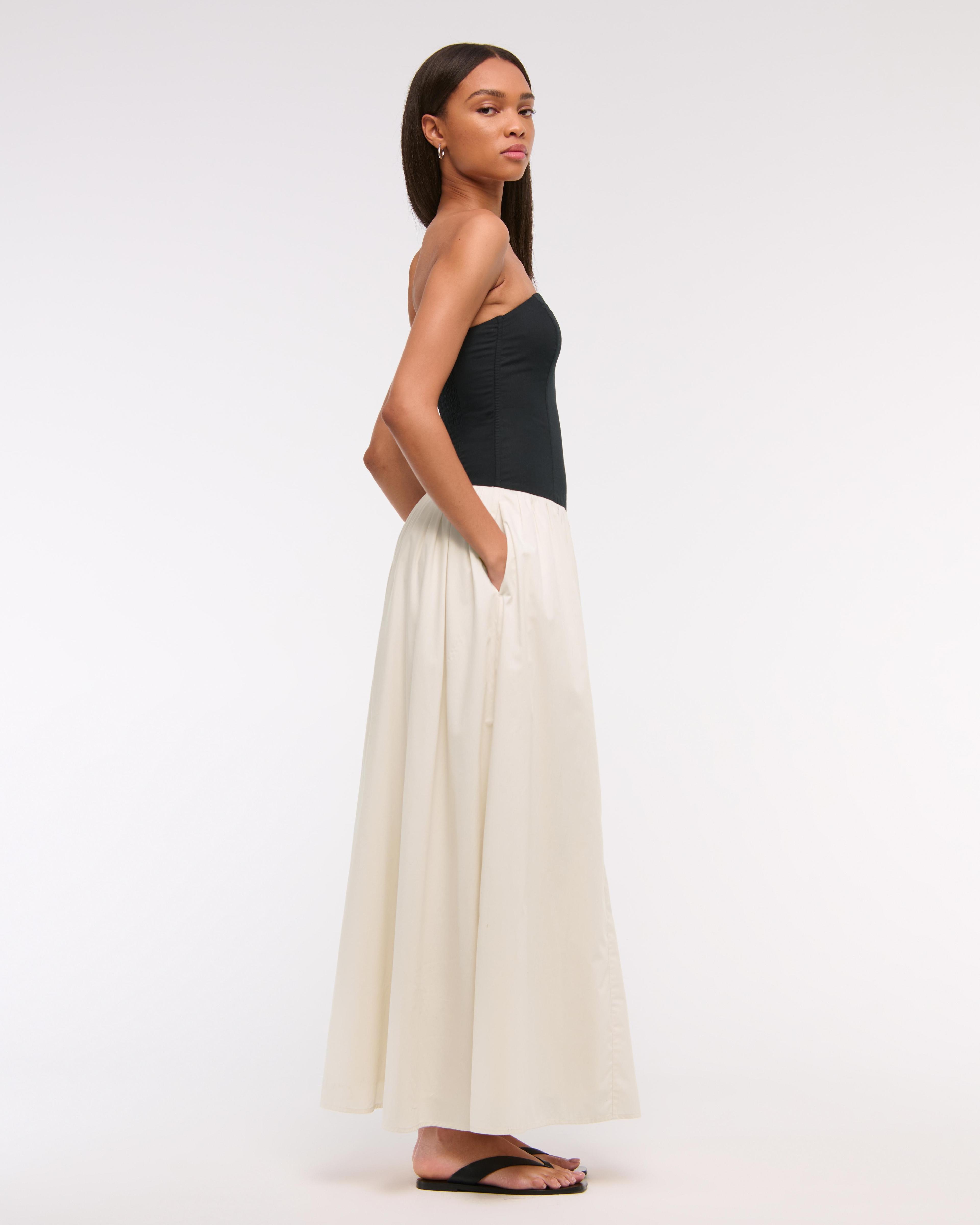 Strapless Drop-Waist Maxi Dress Product Image