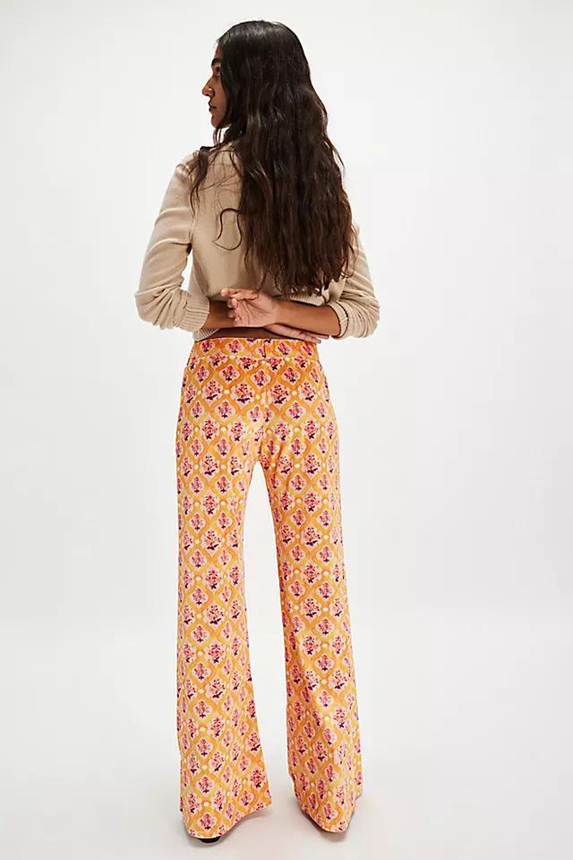 Flare Street Wide-Leg Velvet Flare Pants Product Image