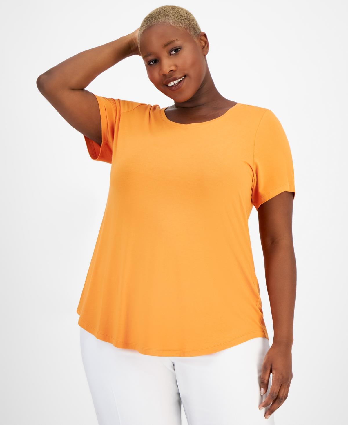 Jm Collection Plus Size Short-Sleeve Top, Created for Macys Product Image