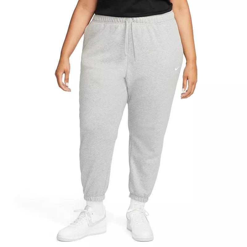 Womens Nike Sportswear Club Fleece Mid-Rise Oversized Sweatpants (Plus Size) Product Image