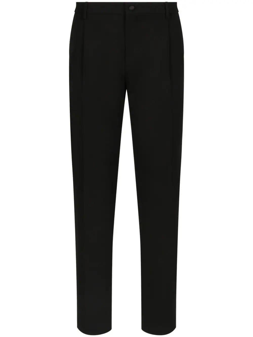 Classic Gabardine Tuxedo Pants In Black Product Image