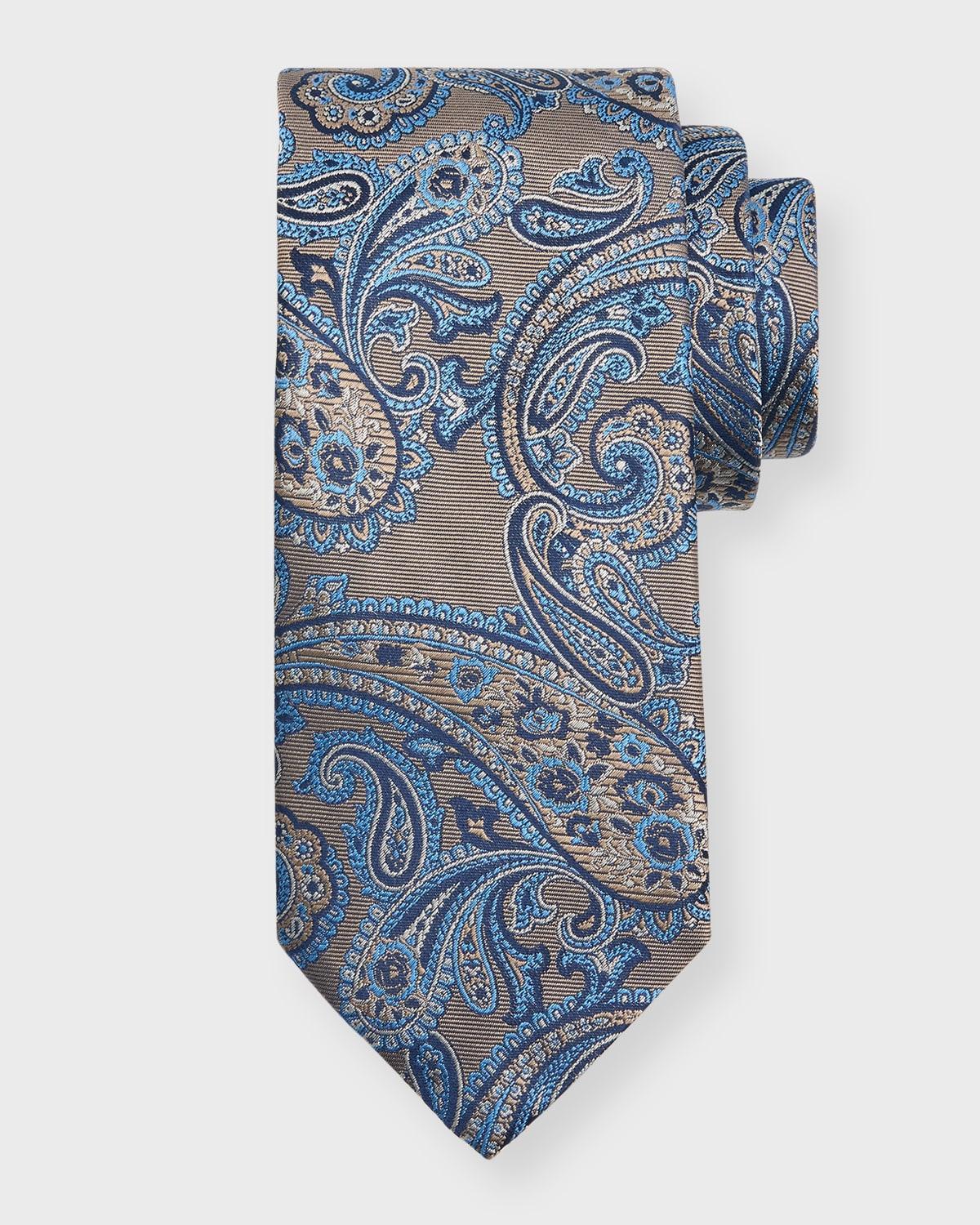 Mens Paisley Silk Jacquard Tie Product Image