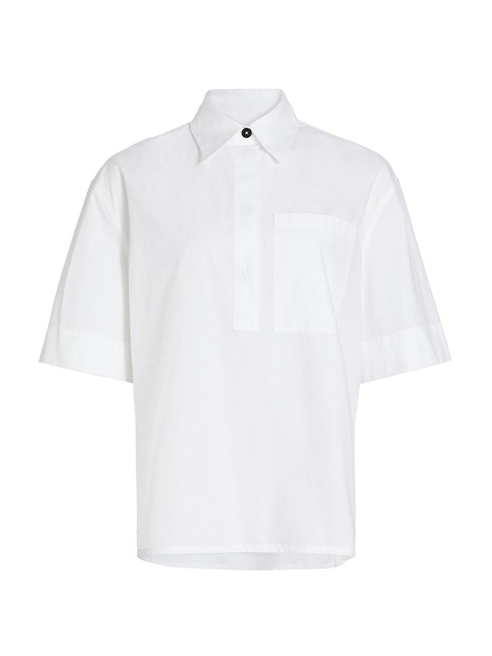 Womens Cotton Short-Sleeve Polo Shirt product image