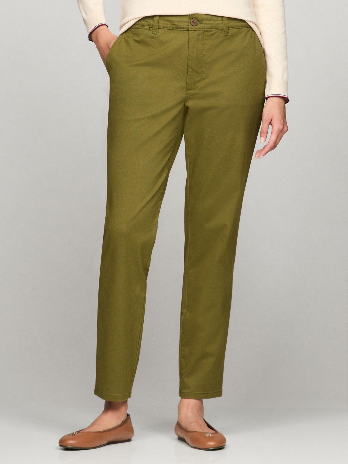 Tommy Hilfiger Women's Solid Slim Fit Chino Product Image