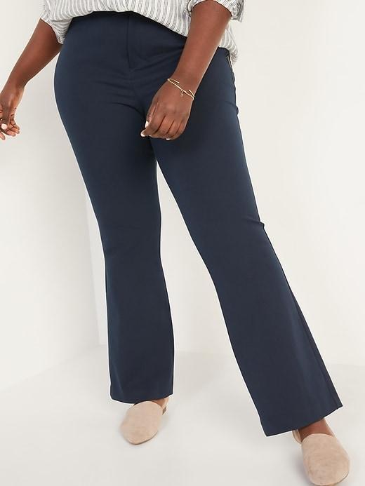 High-Waisted Pixie Flare Pants Product Image