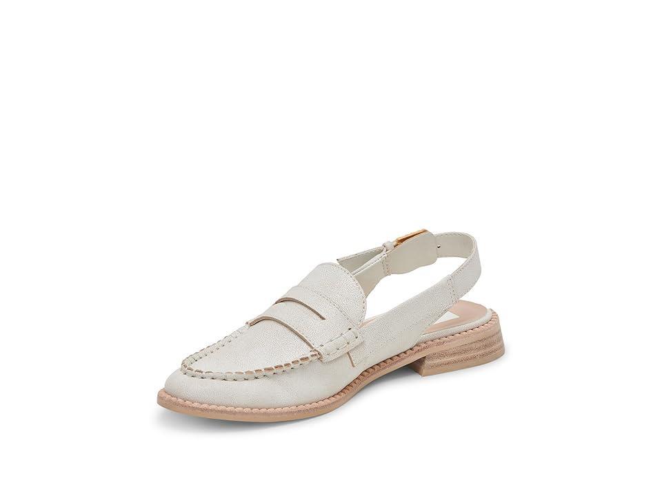 Dolce Vita Hardi (Off Crackled Leather) Women's Flat Shoes Product Image