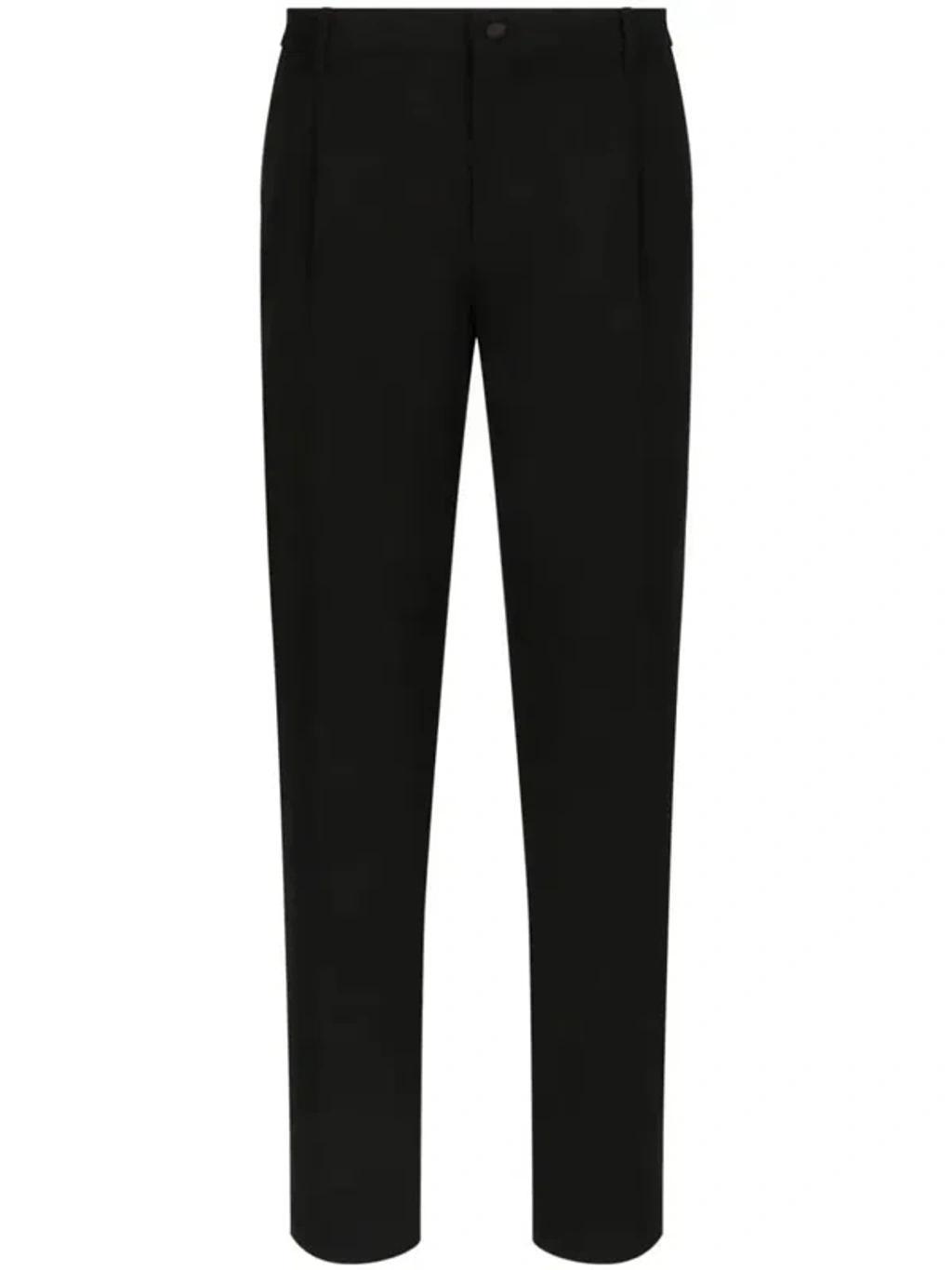 Classic Gabardine Tuxedo Pants In Black Product Image