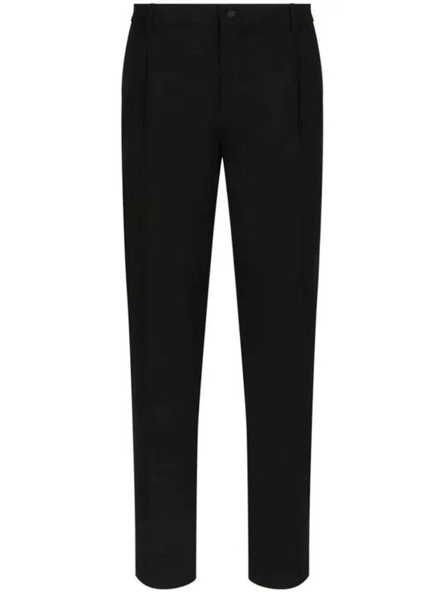 Classic Gabardine Tuxedo Pants In Black Product Image