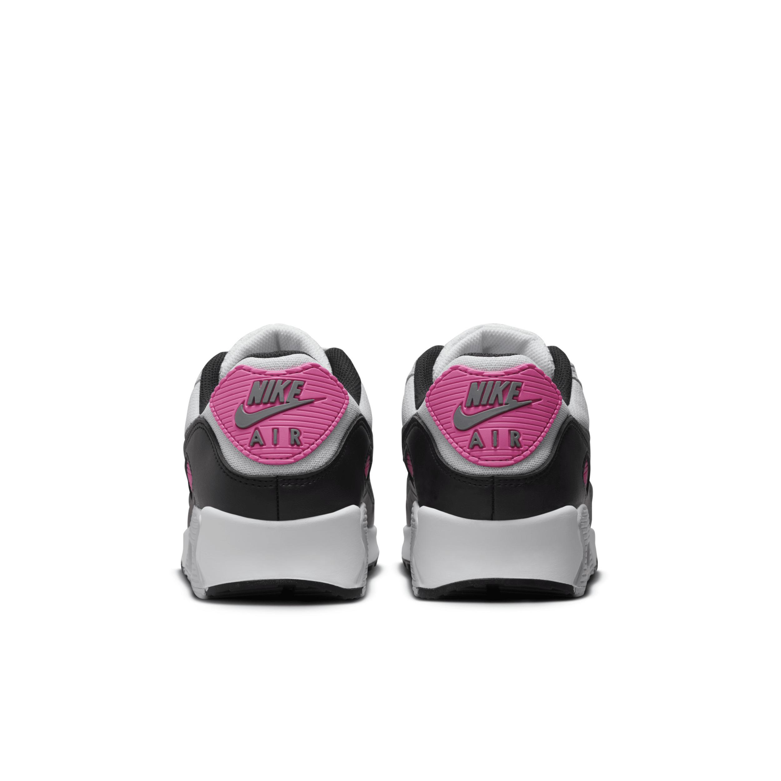 Nike Mens Air Max 90 - Running Shoes White/Wolf Grey/Pink Foam Product Image