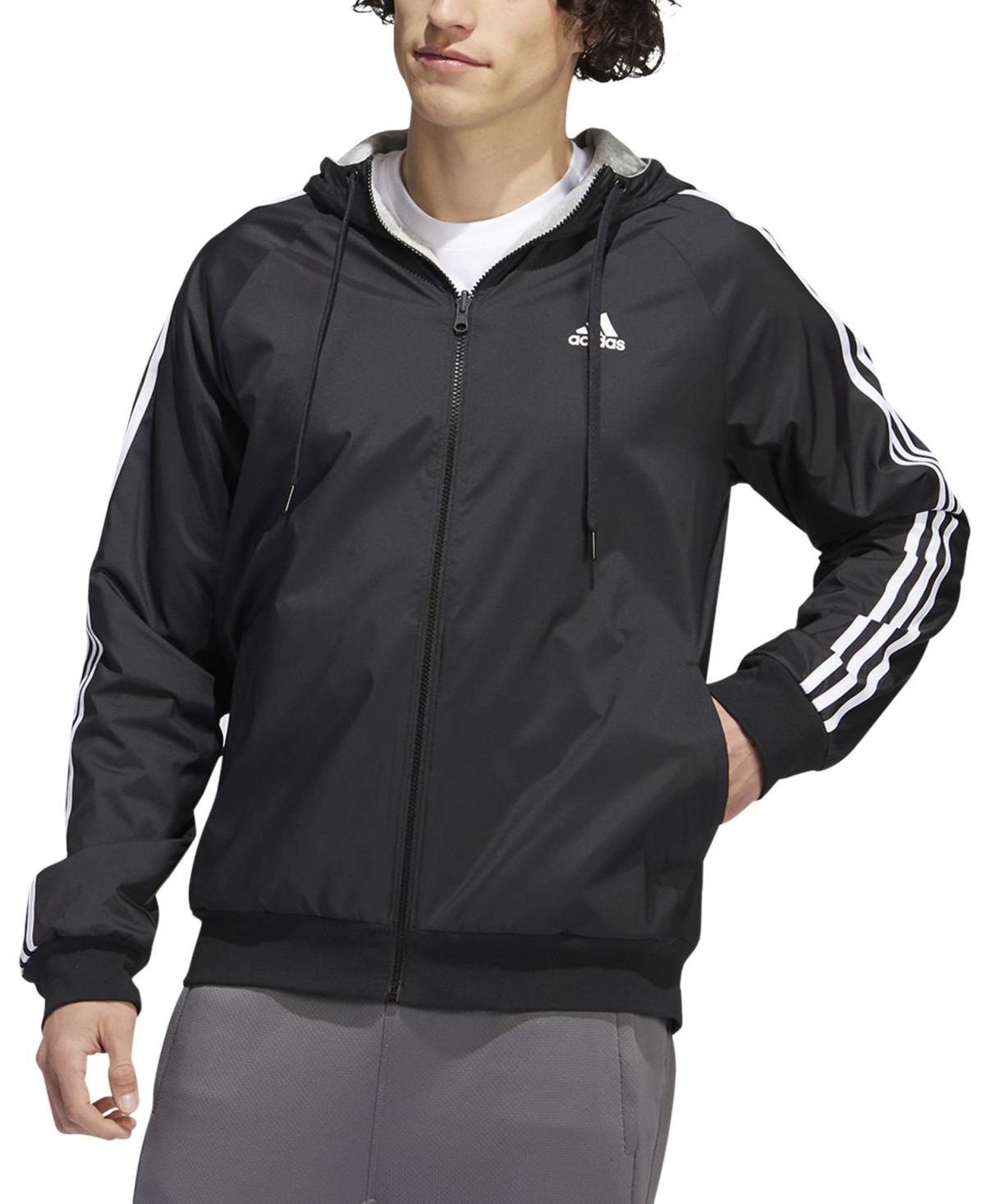 adidas Mens Balance Reversible Stripe Logo Jacket - Leg Ink Product Image