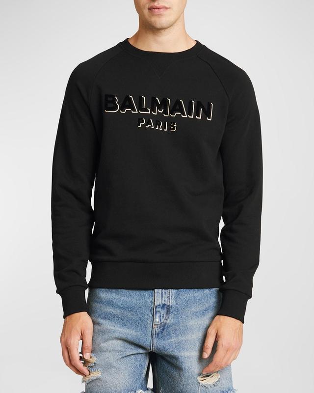 Mens Flocked Foil Logo Sweatshirt Product Image