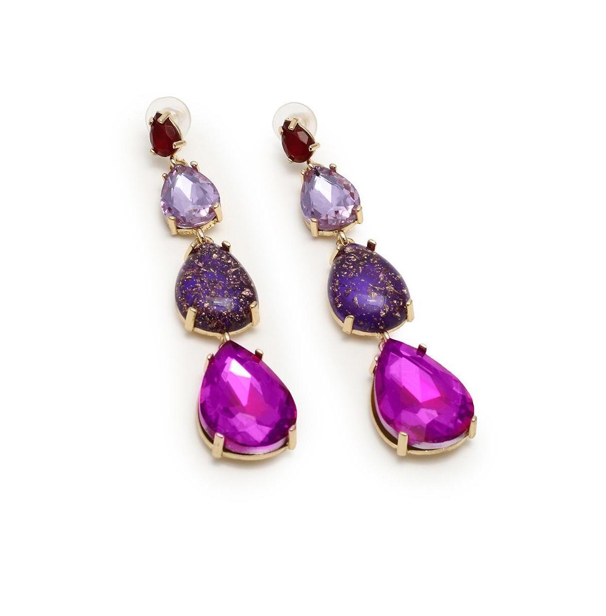 Sohi Womens Teardrop Drop Earrings Product Image