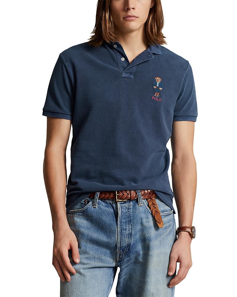 Polo Ralph Lauren Mesh Polo Truck Bear Short Sleeve Polo Shirt Product Image