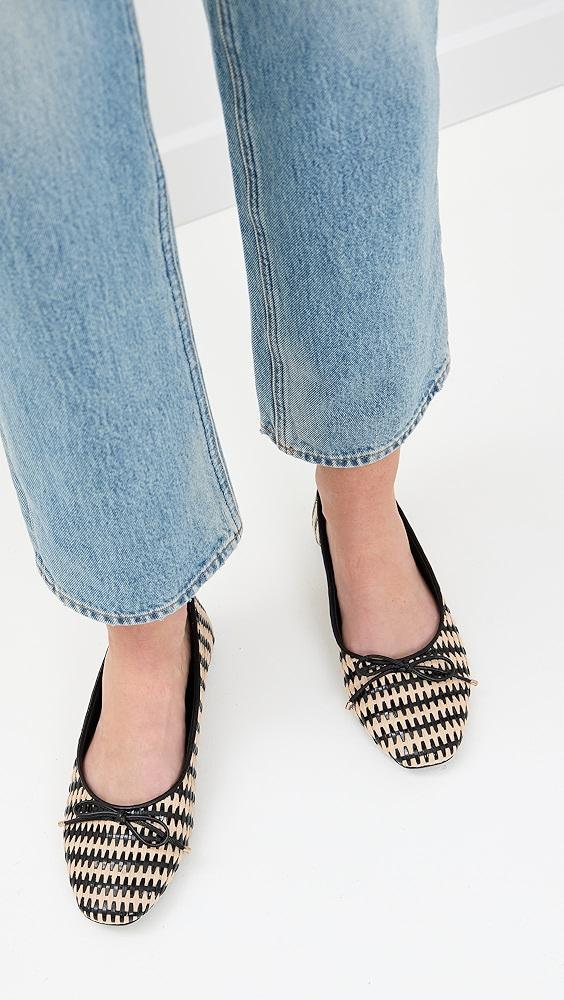 Schutz Arissa Straw Flats | Shopbop Product Image