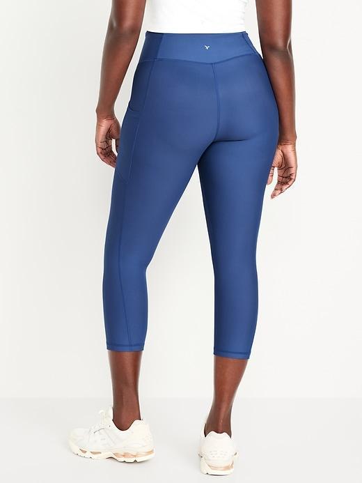 High-Waisted PowerSoft Crop Leggings Product Image