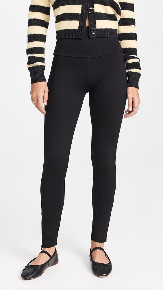 Plush High-Waist Slim Pants with Zippers | Shopbop product image