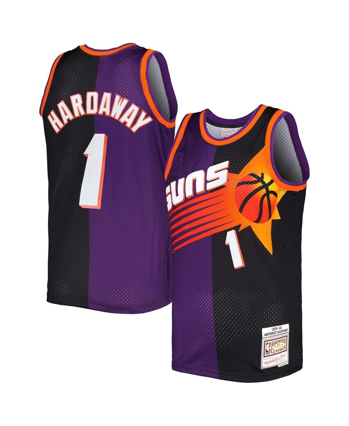 Mens Mitchell & Ness Penny Hardaway Purple/Black Phoenix Suns Hardwood Classics 1999/00 Split Swingman Jersey Product Image