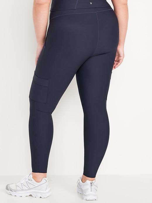 High-Waisted PowerSoft Cargo 7/8 Leggings Product Image