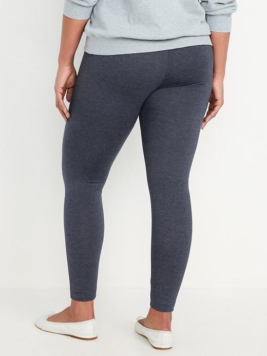 Mid-Rise Jersey Crop Legging Product Image