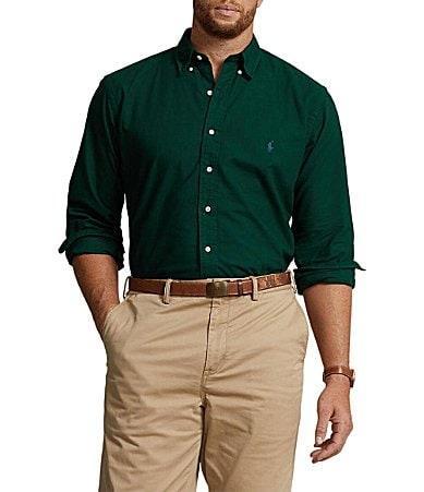 Polo Ralph Lauren Mens Big & Tall Garment-Dyed Oxford Shirt Product Image