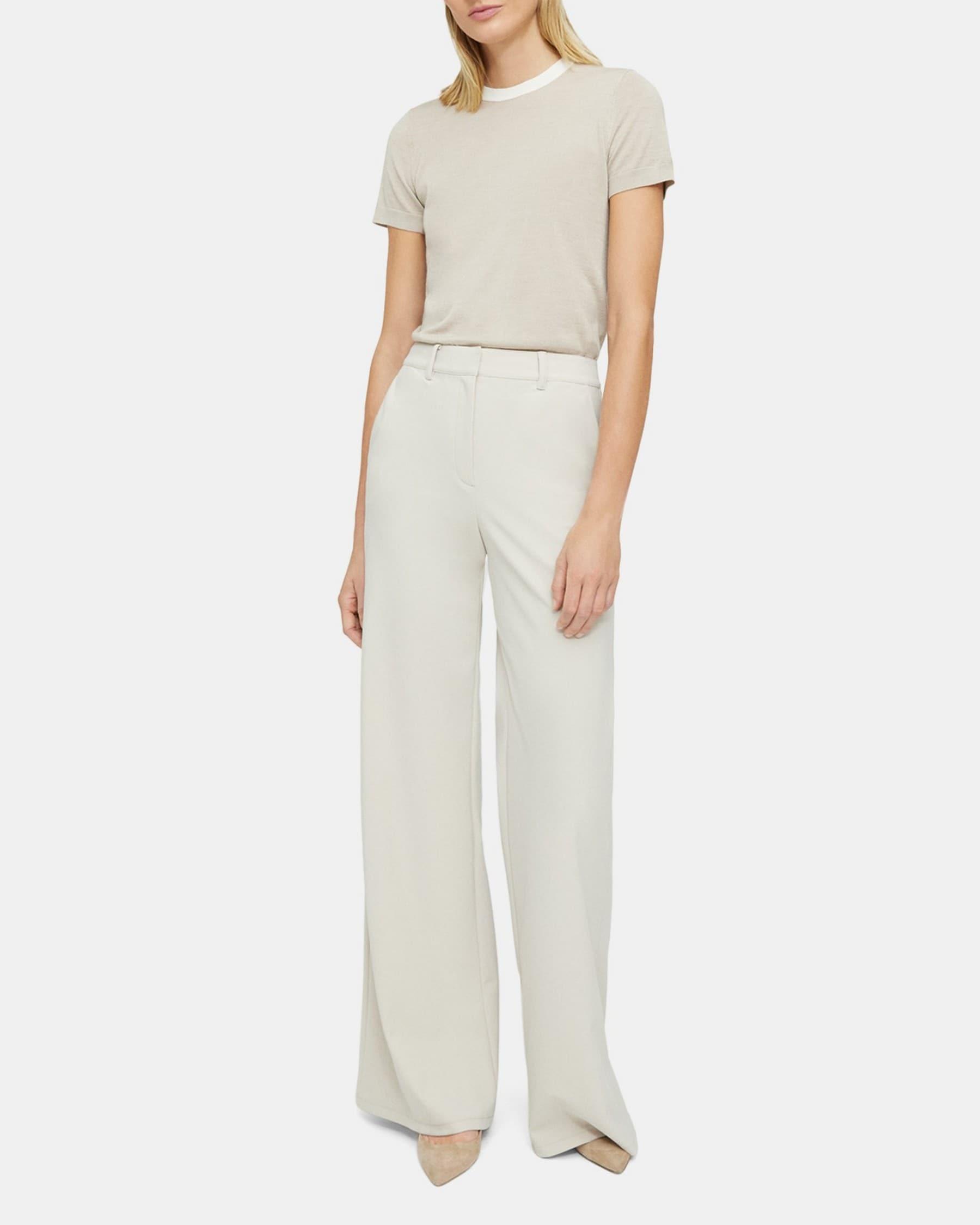 Wide-Leg Pant in Performance Knit Product Image