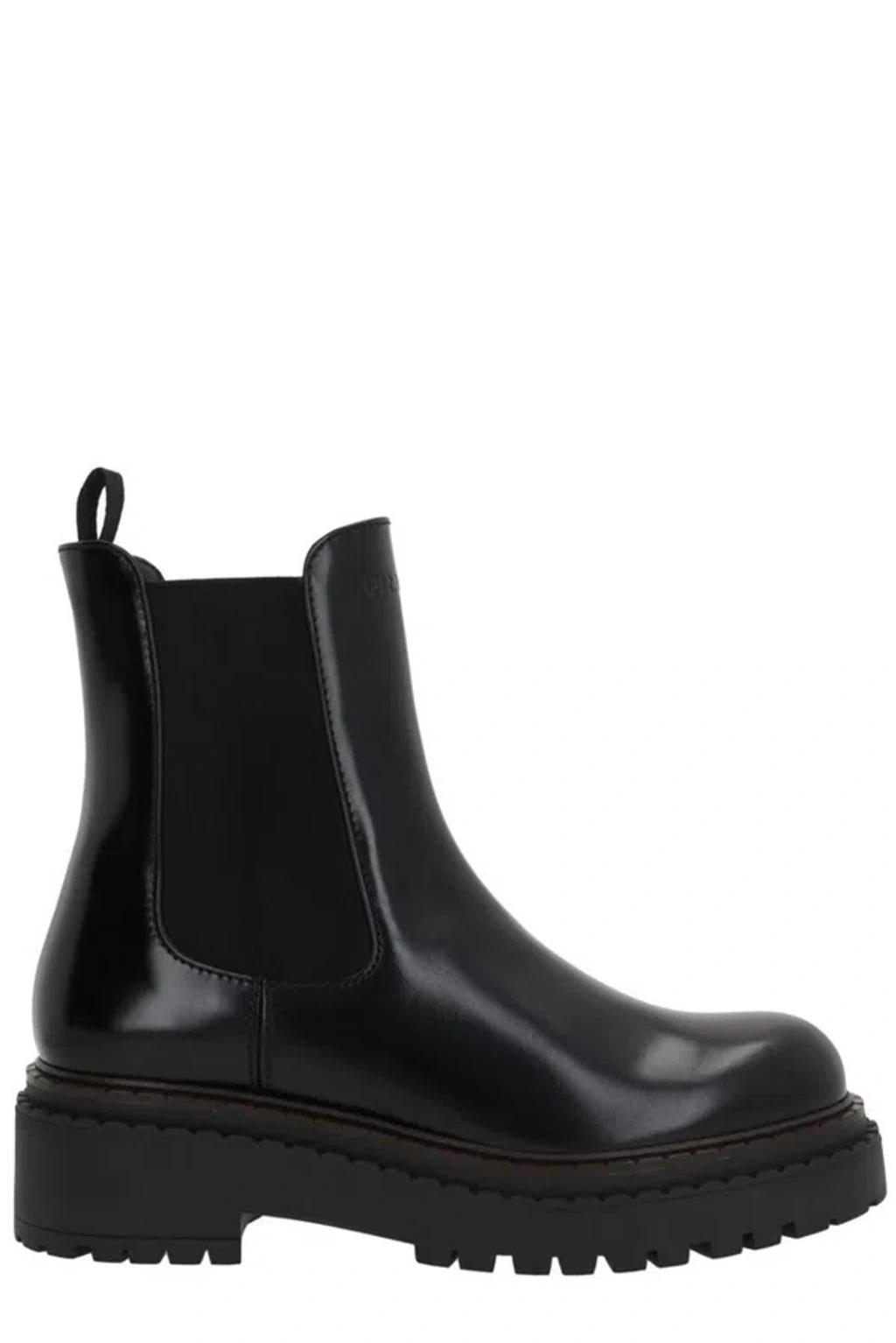 PRADA Chelsea Ankle Boots In Black Product Image