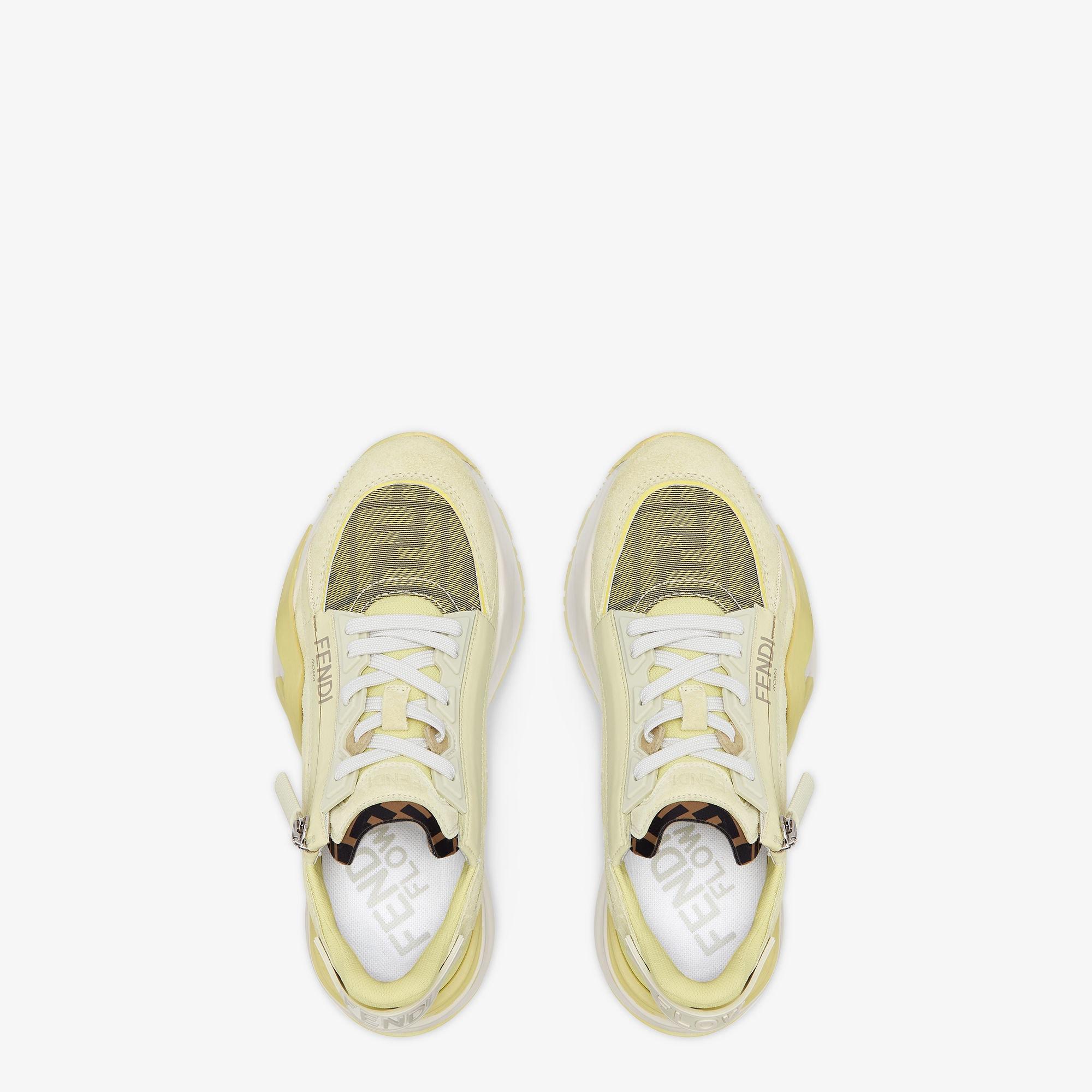 Fendi FlowYellow suede low-tops Product Image