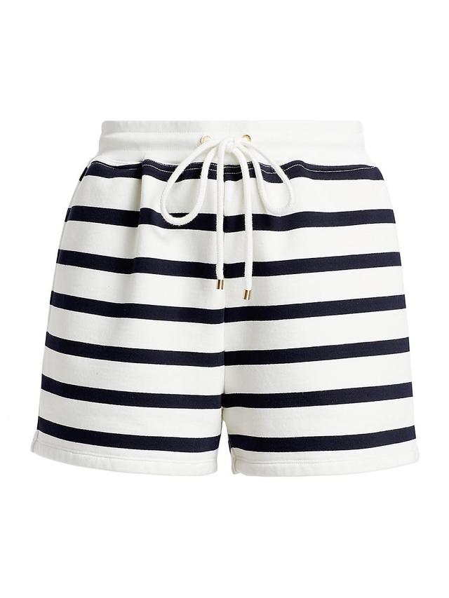 Womens Varsity Striped Cotton-Blend Shorts Product Image