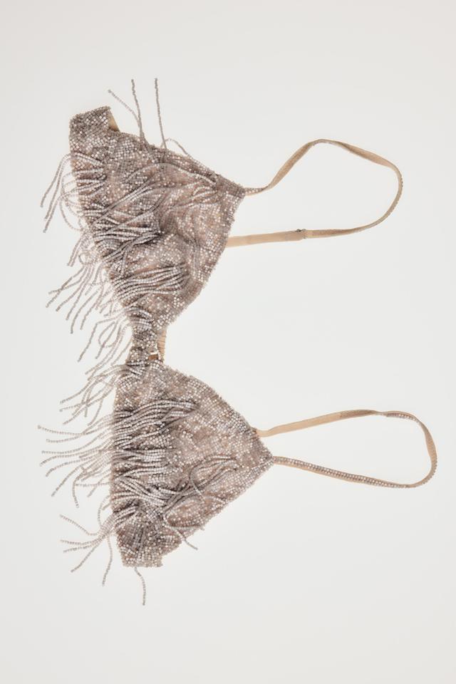 FRINGED BEADED BRA Product Image