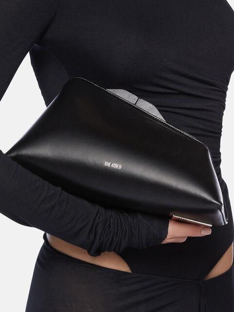 ''8.30 PM'' black oversized clutch Product Image