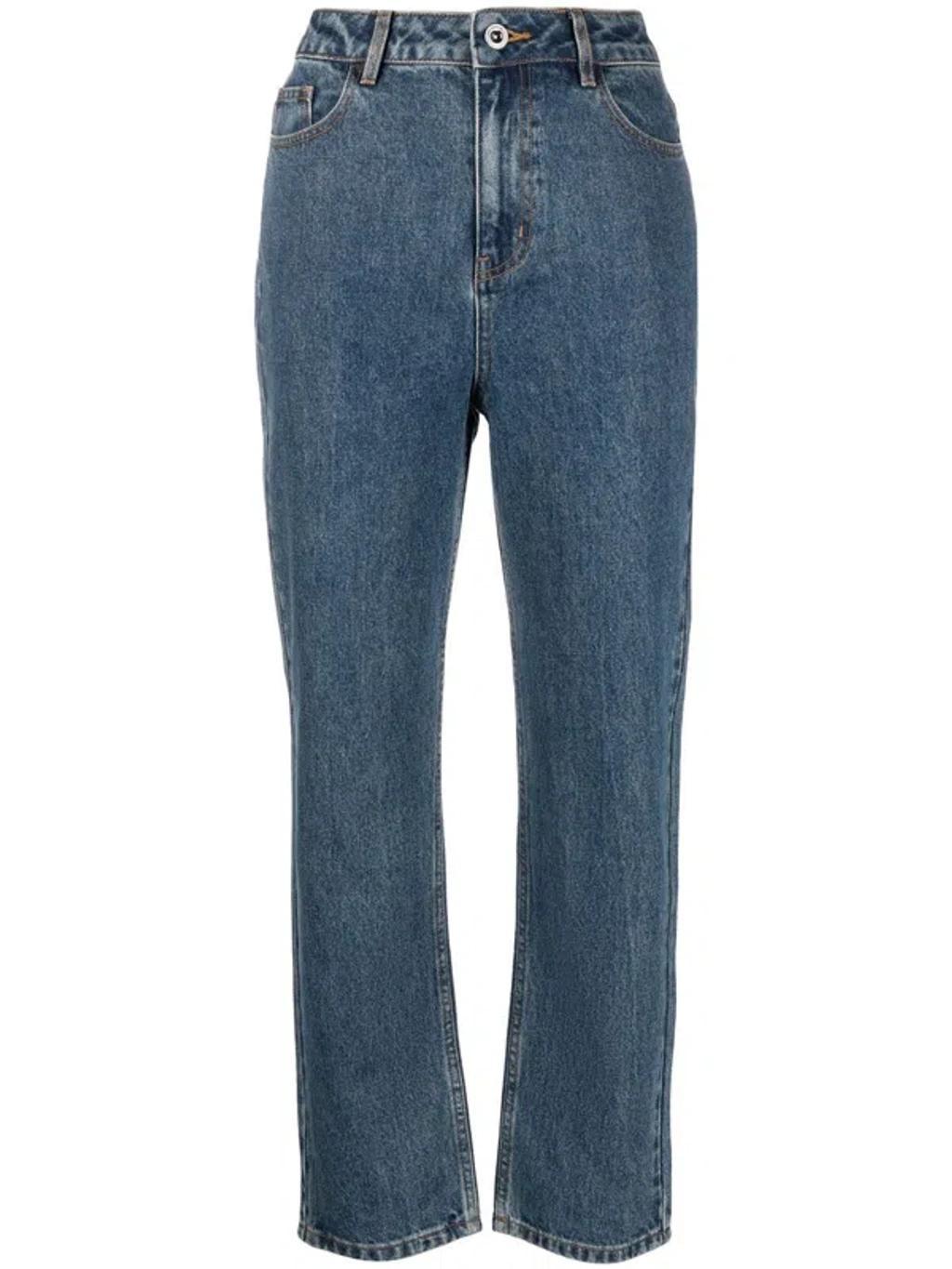 Mid-rise Straight-leg Jeans In Blue product image