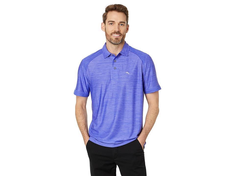 Tommy Bahama Palm Coast Polo Pro (Light Sky) Men's Short Sleeve Knit Product Image