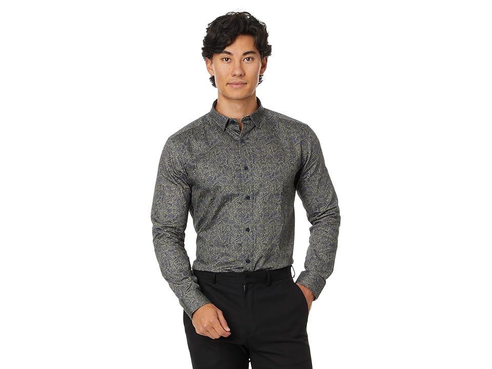 Johnston & Murphy Foliage Print Men's Long Sleeve Button Up Product Image