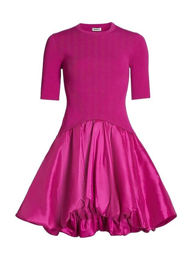 Womens Kenny Pieced Bubble-Hem Dress Product Image