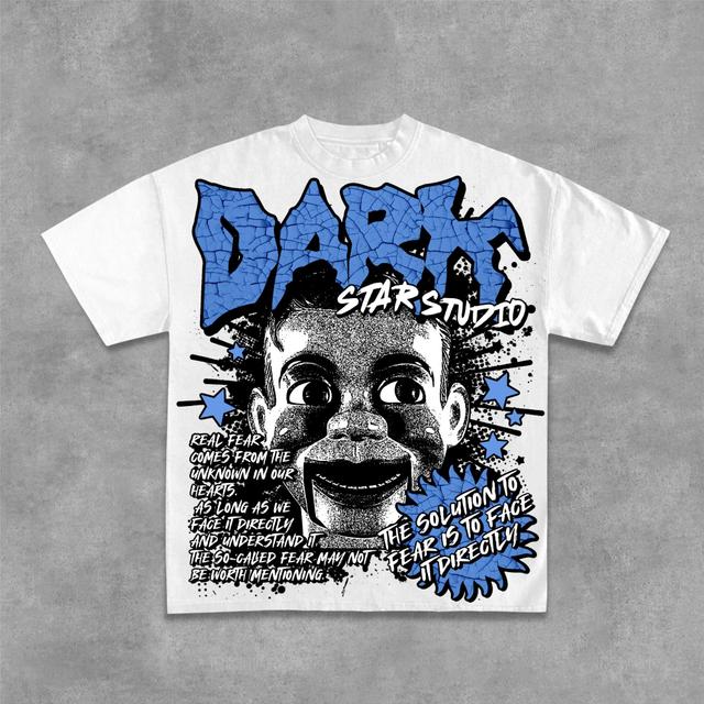 Darkstar - New Print Pattern - Fear Puppet & Face Fear Cotton T-Shirt Product Image