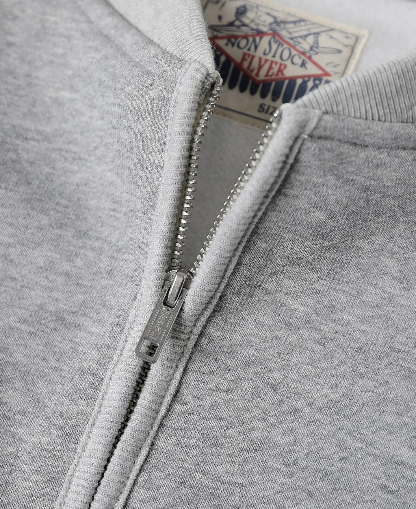 Racing Half-Zip Heavyweight Fleece Sweatshirt - Gray Product Image