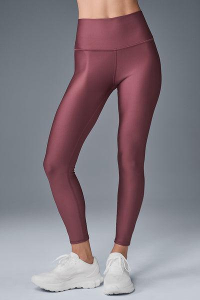 Airlift Winter Warm High-Waist Legging - Burgundy Truffle Product Image