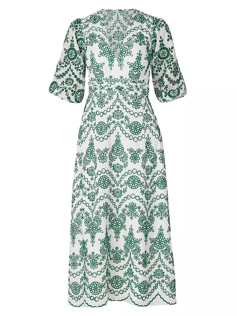 Glenda Embroidered Midi-Dress Product Image