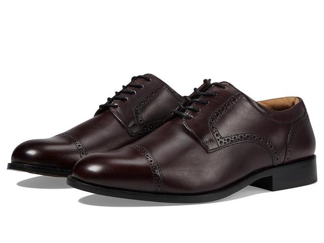 Johnston & Murphy Harmon Cap Toe Full Grain Leather) Men's Lace Up Wing Tip Shoes Product Image