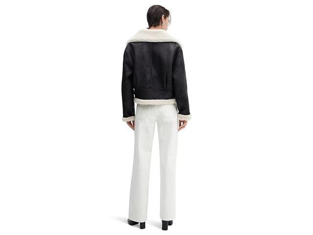 MANGO Splash Faux Shearling Jacket Product Image