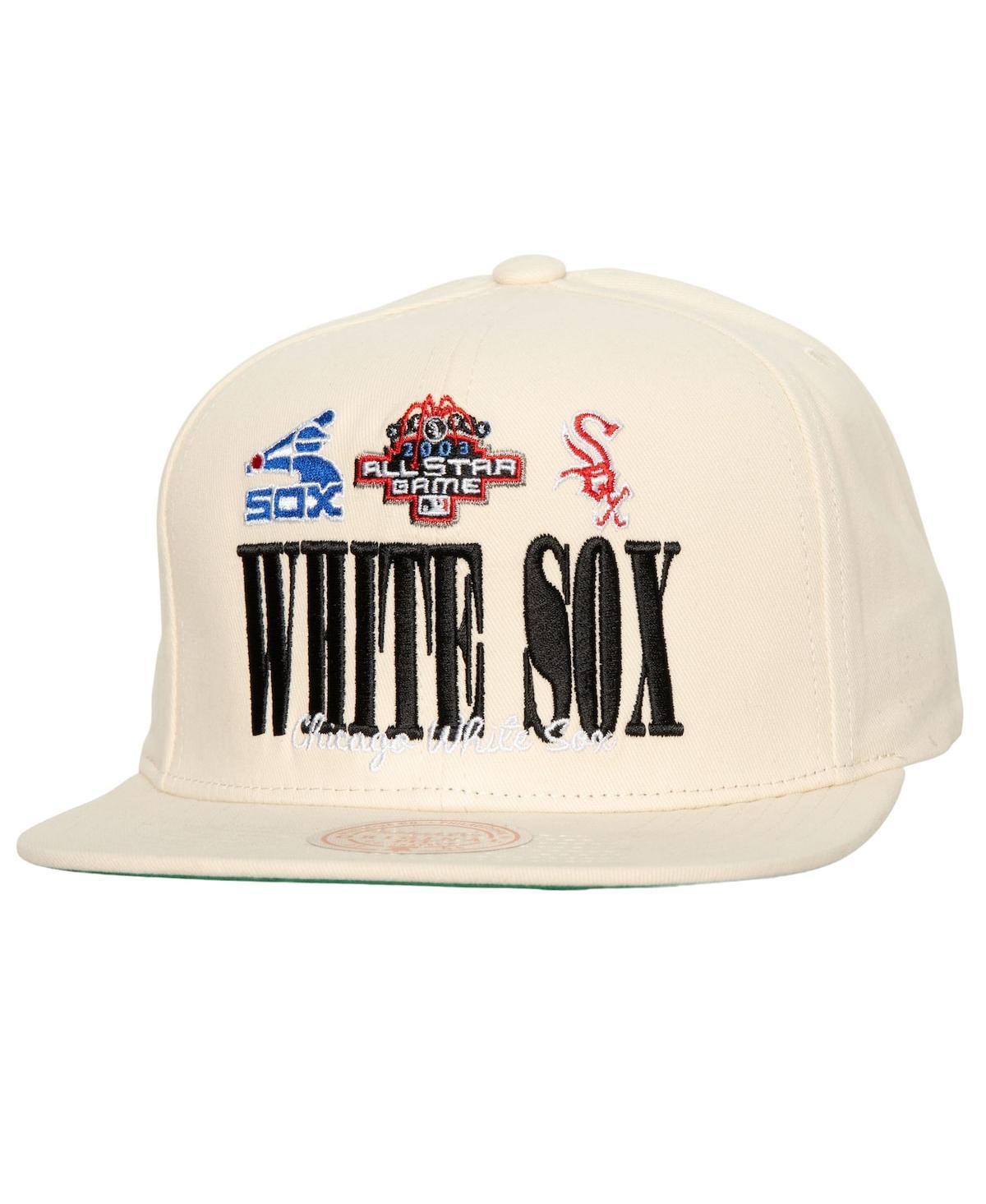 Mens Mitchell & Ness Cream Chicago White Sox Reframe Retro Snapback Hat Product Image