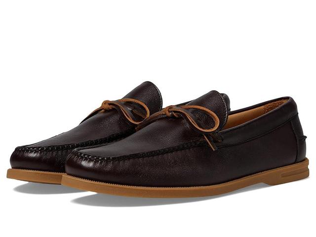 Peter Millar Mens Excursionist Leather Boat Shoe | Color: Chocolate | Size: 12 Product Image